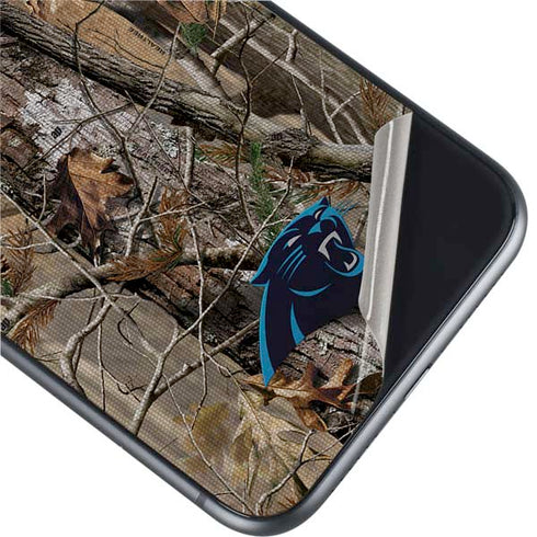 NFL Carolina Panthers Realtree AP Camo iPhone 11 Skin
